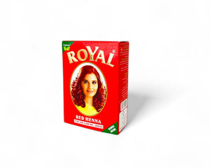 Henné Royal Rouge – poudre végétale 100% naturelle pour coloration aux reflets rouges intenses.