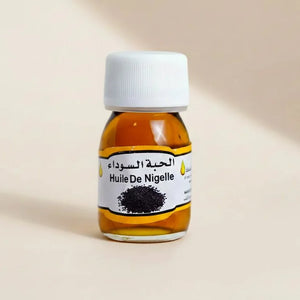 Huile de Nigelle 30 mL – Pure et Pressée à Froid | Usage Interne & Externe زيت الحبة السوداء