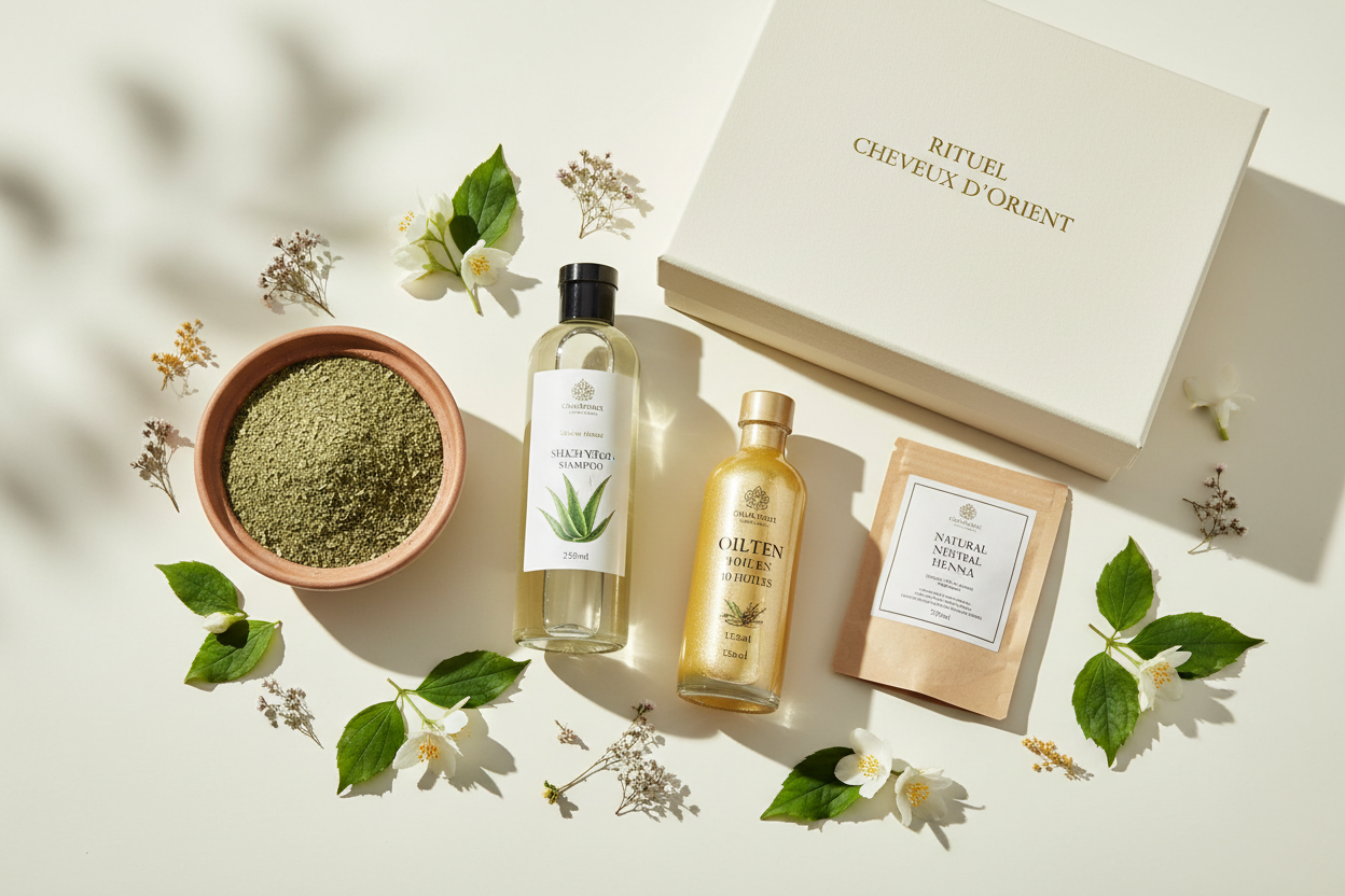 Coffret Rituel Cheveux d'Orient – 4 Soins Naturels | Mnatura