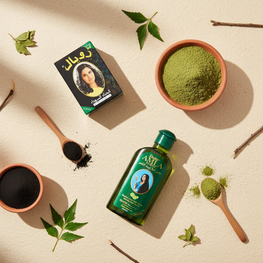 Image bundle générée → "Pack Capillaire Oriental Complet – Henné Noir, Amla & Sidr | Mnatura