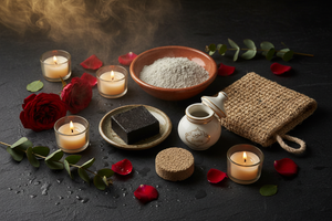 Rituel Hammam Royal – Savon Noir, Ghassoul, Kessa, Pierre Ponce & Toutia | Mnatura