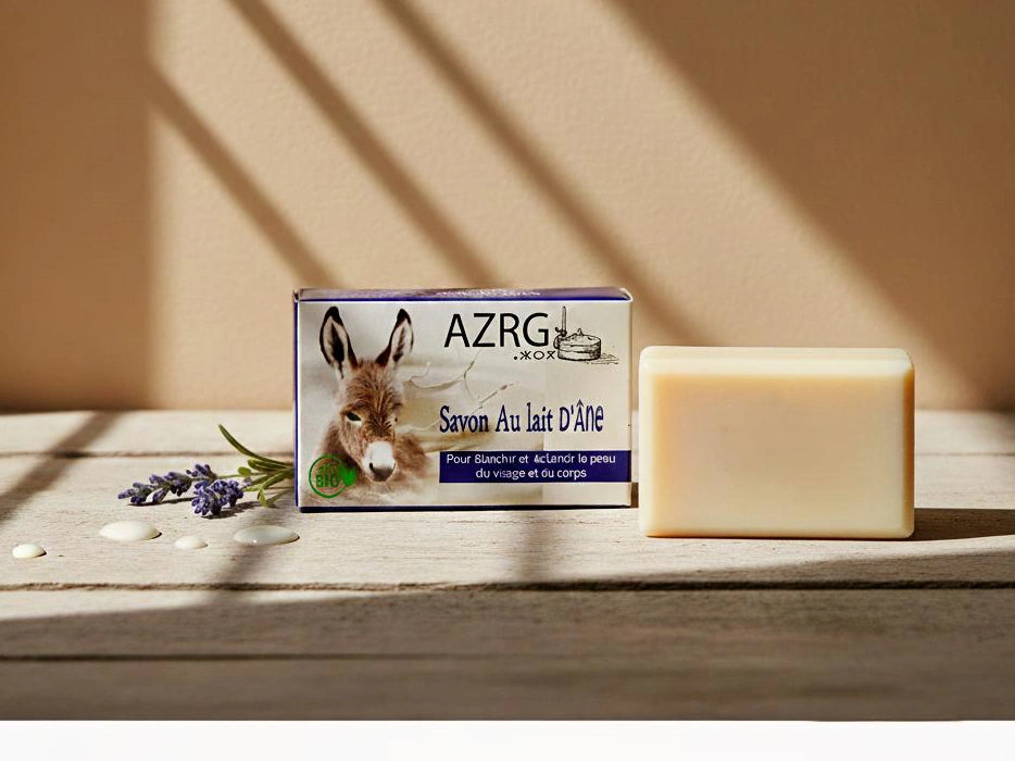 Savon artisanal au lait d’ânesse naturel hydratant et adoucissant 100 g