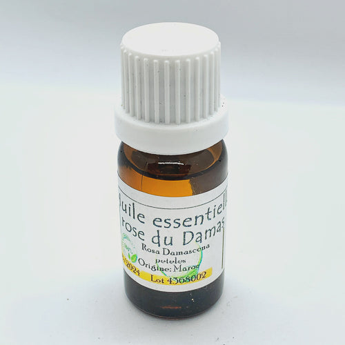Huile essentielle pure de Rose de Damas – Flacon 5 mL
