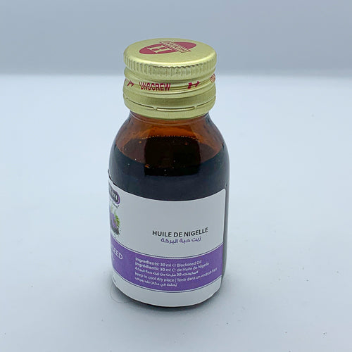 Huile de Nigelle 30 mL – Pure et Pressée à Froid | Usage Interne & Externe