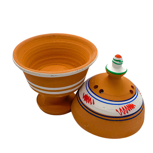 Encensoir en argile cuite – Support traditionnel pour encens

