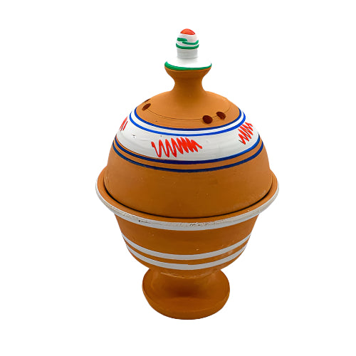 Encensoir en argile cuite – Support traditionnel pour encens

