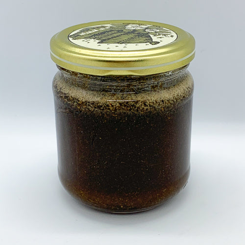 Pot de miel énergisant au ginseng, gingembre et nigelle – revitalisant naturel